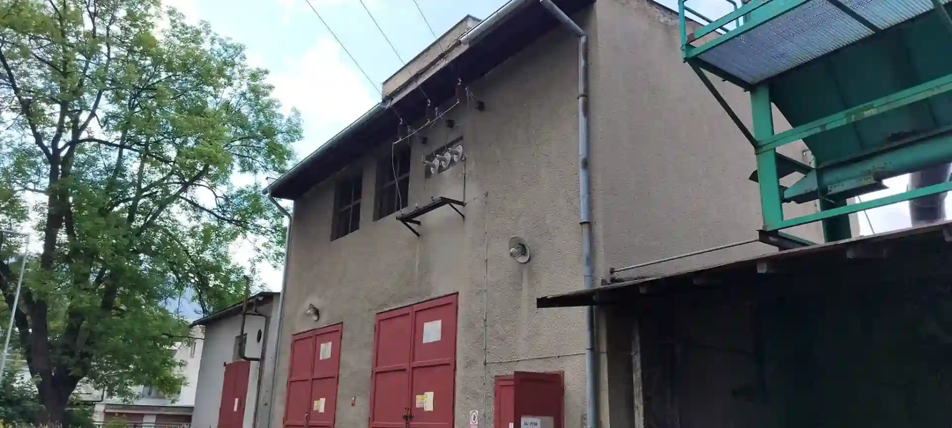 Budova trafostanice s venkovní přípojkou