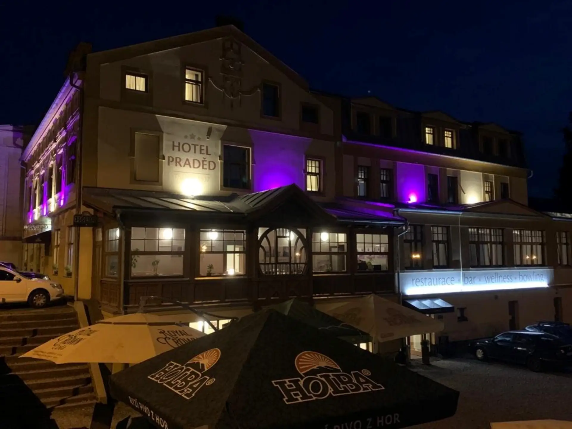 Osvětlení Hotelu Praděd