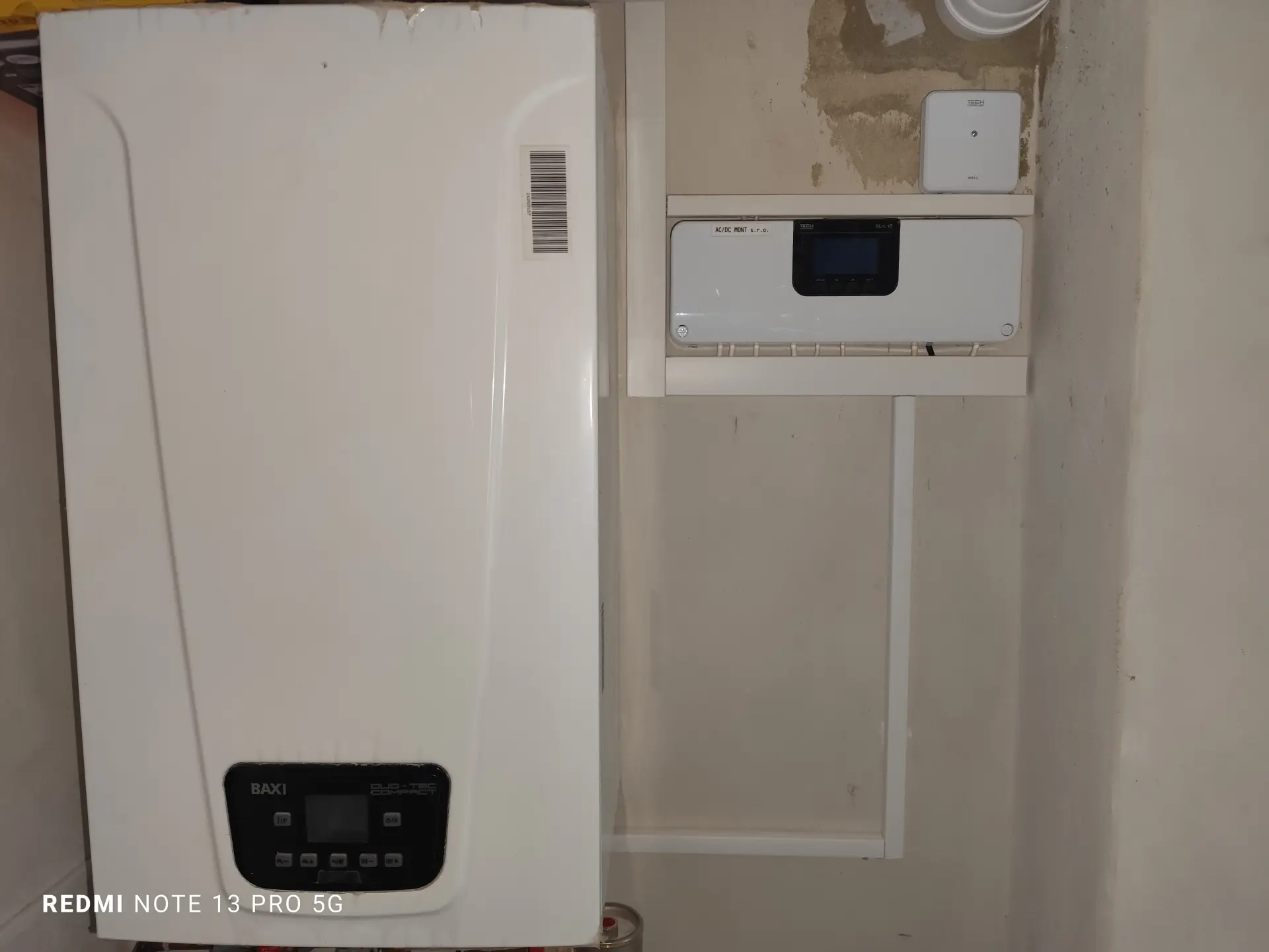 Plynový kotel Baxi propojený s pokročilým regulačním modulem